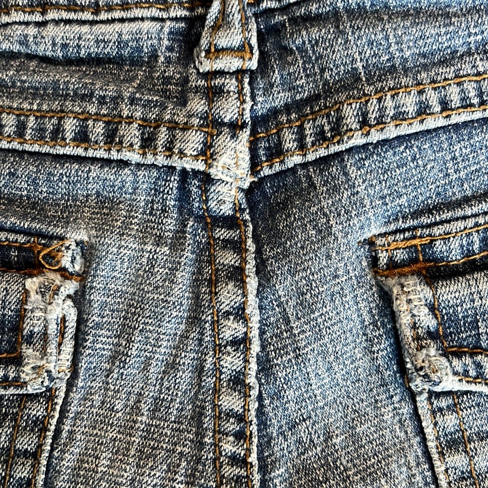 Vintage Denim Capris Jean Girls 8 Slim Arizona Jean Company Cropped - Picture 13 of 14
